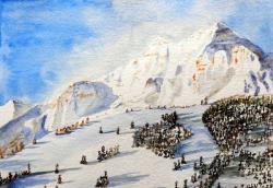 Aspen's Buttermilk Mountain with Pyramid Peak