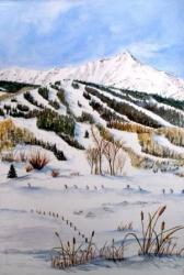 Garrett Peak Watching Over Nordic Skiers