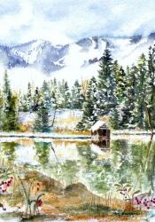 Hallam Lake Winter Reflection
